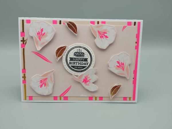 Geburtstagskarte „Beste Wünsche“ – Elegant, liebevoll, handgemacht